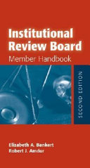 Institutional review board member handbook /