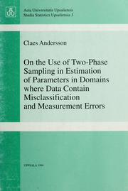 On the use of two-phase sampling in estimation of parameters in domains where data contain misclassification and measurement errors /