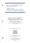 Survey on emergency preparedness planning /