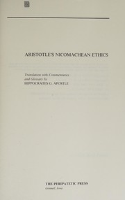 Aristotle's Nicomachean ethics /