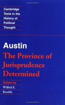 The province of jurisprudence determined /