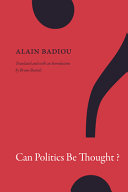 Can politics be thought? /