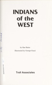 Indians of the West /
