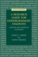 A research guide for undergraduate students : English and American literature /