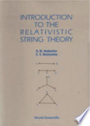 Introduction to the relativistic string theory /