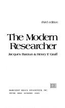 The modern researcher /