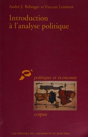 Introduction à l'analyse politique /