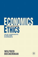 Economics as applied ethics : value judgements in welfare economics /