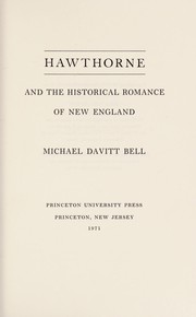 Hawthorne and the historical romance of New England.