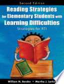 Reading strategies for elementary students with learning difficulties : strategies for RTI /