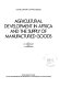 Agricultural development in Africa and the supply of manufactured goods /