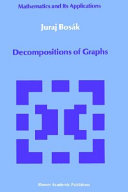 Decompositions of graphs /