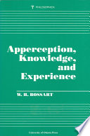 Apperception, Knowledge, and Experience.