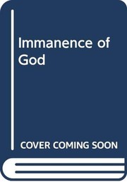 The immanence of God /