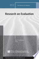 Research on evaluation /