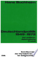 Deutschlandpolitik 1949-1972.