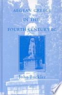 Aegean Greece in the fourth century BC /