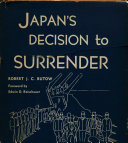 Japan's decision to surrender /