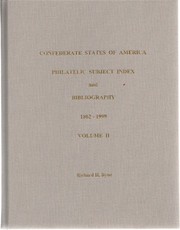 Confederate States of America philatelic subject index and bibliography /