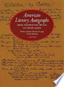 American literary autographs : from Washington Irving to Henry James /