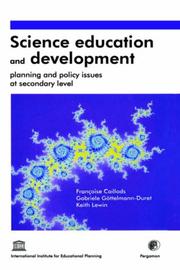 Science education and development : planning and policy issues at secondary level /