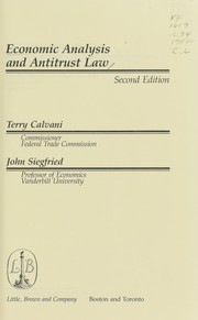 Economic analysis and antitrust law /