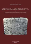 Scriptorum antiquorum tituli /