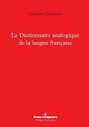 Le dictionnaire analogique de la langue française /