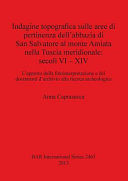 Indagine topografica sulle aree di pertinenza dell'abbazia di San Salvatore al monte Amiata nella Tuscia meridionale, secoli VI-XIV : l'apporto della fotointerpretazione e dei documenti d'archivio alla ricerca archeologica /