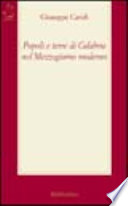 Popoli e terre di Calabria nel Mezzogiorno moderno /