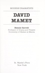 David Mamet /