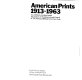 American prints 1913-1963 : an exhibition circulated under the auspices of the International Council of the Museum of Modern Art ... : Leeds City Art Galllery 16 July-22 August 1976 : [catalogue /