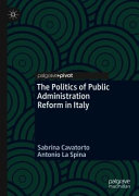 Politics of public administration reform in Italy /