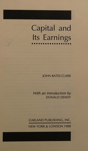 Capital and its earnings /
