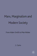 Marx, marginalism and modern sociology : from Adam Smith to Max Weber /