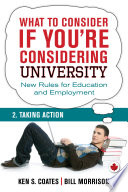 What to consider if you're considering university : new rules for education and employment.