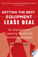 Getting the best equipment lease deal /