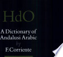 A dictionary of Andalusi Arabic /