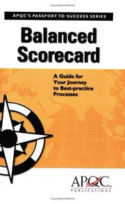 Balanced scorecard : a guide for your journey to best-practice processes /
