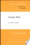 Cocopa texts /