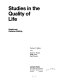 Studies in the quality of life; Delphi and decision-making /