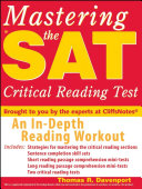 Mastering the SAT critical reading test /