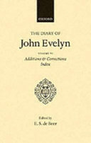 Diary of John Evelyn, Volume VI : Additions and Corrections Index.