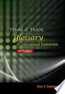 Terms of trade : glossary of international economics /
