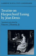 Treatise on harpsichord tuning /