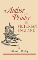 Author and printer in Victorian England /