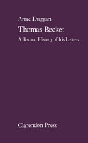Thomas Becket : a textual history of his letters /