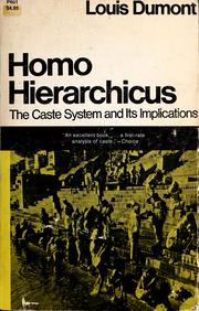 Homo hierarchicus : the caste system and its implications /