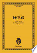 Romance for Violin and Orchestra F minor : Op. 11.