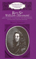 Rare Sir William Davenant : poet laureate, playwright, civil war general, Restoration theatre manager /